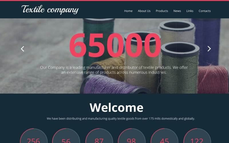 Plantilla de sitio web industrial receptiva gratuita