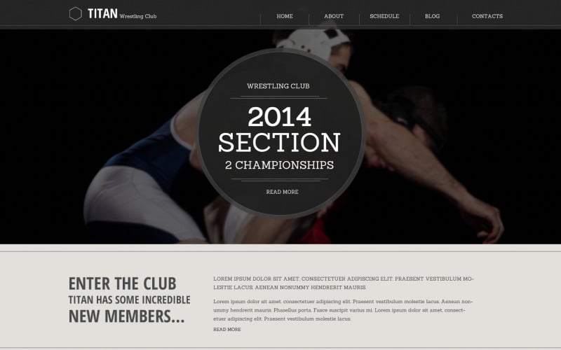 Plantilla de sitio web responsivo de artes marciales gratis