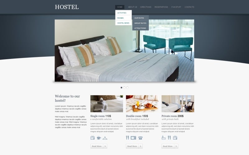 Ücretsiz Inns Web Sitesi Şablonu