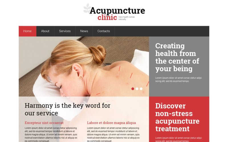 Free Massage Salon Responsive Website Template