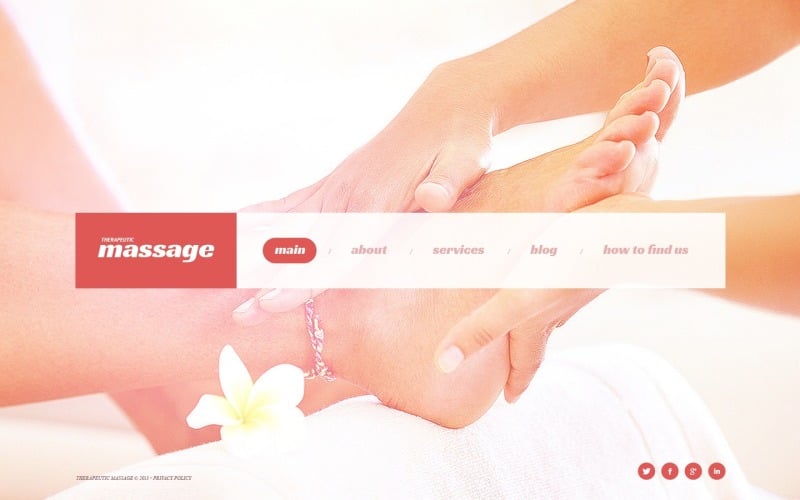 Free Massage Website Template