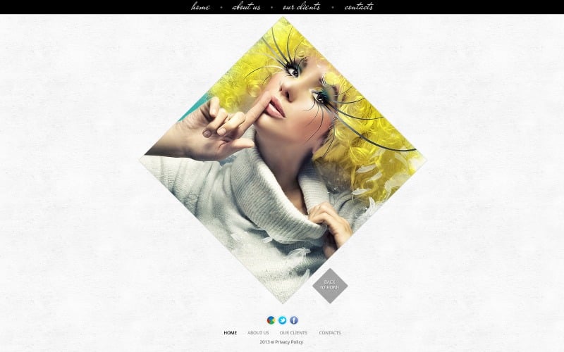 Free Model Agency Website Design Template