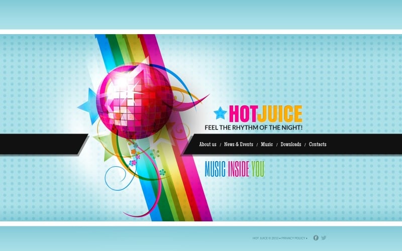 Free Night Clubs Website Template