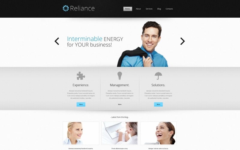 Free Outsourcing Company Responsive Website Theme