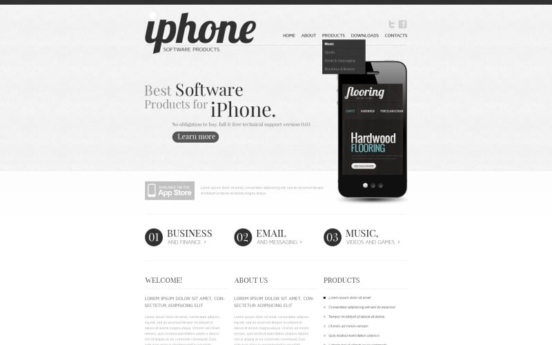Free Software Company Website Theme