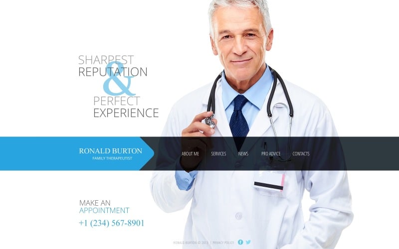Modèle de site Web de soins de santé gratuit