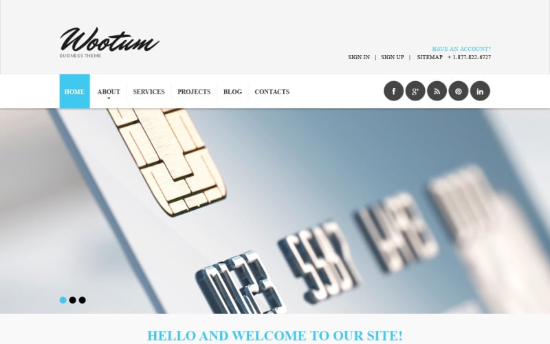 Modèle de site Web réactif gratuit pour une société d'externalisation