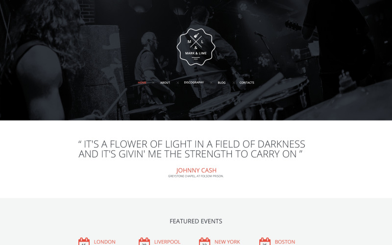 Progettazione di siti Web reattivi per band musicali gratuiti