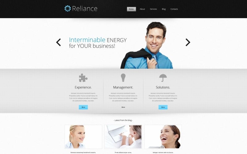 Thème de site Web réactif pour entreprise d'externalisation gratuit