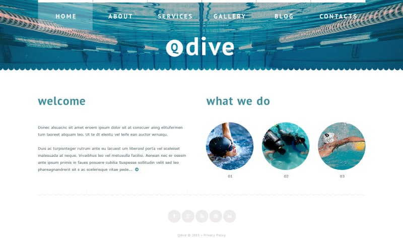 Бесплатный дизайн сайта по плаванию