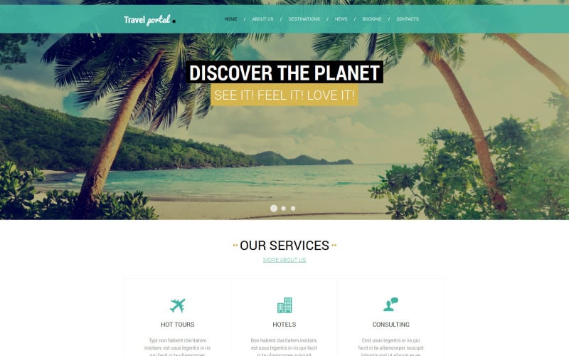Free Oversea Responsive Website Template