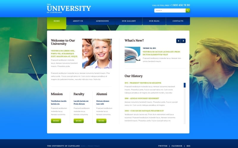 Free University Website Templates - 18 Best Academic Portal Web Themes