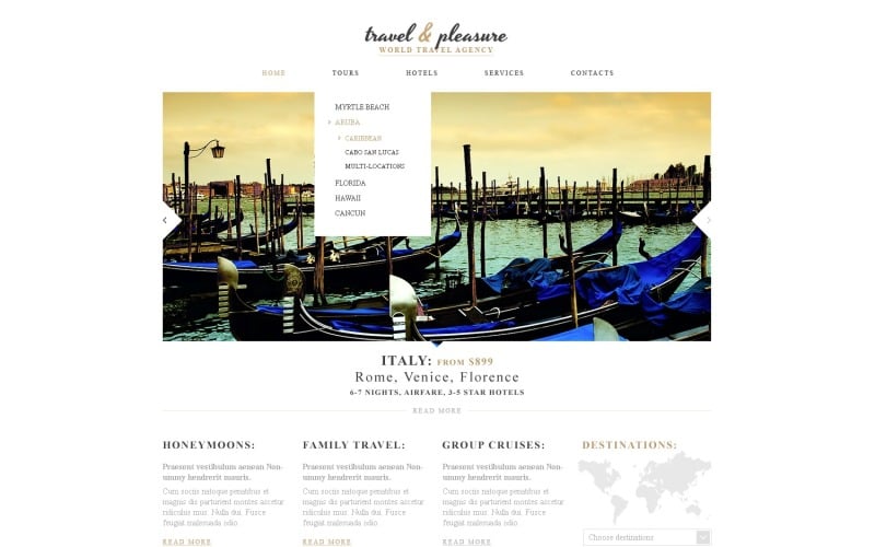 Free Travel Agency Responsive Website Template