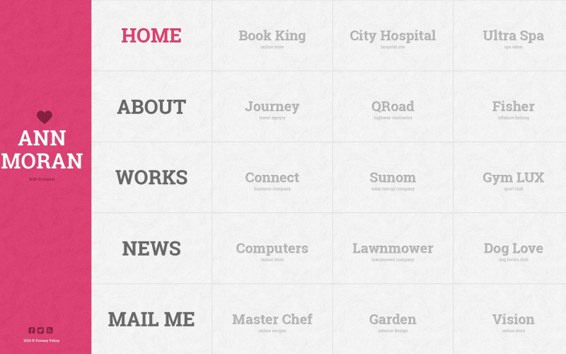 Gratis webdesign websitethema