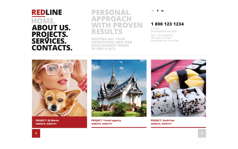 Kostenlose Responsive Website-Vorlage für die Webentwicklung