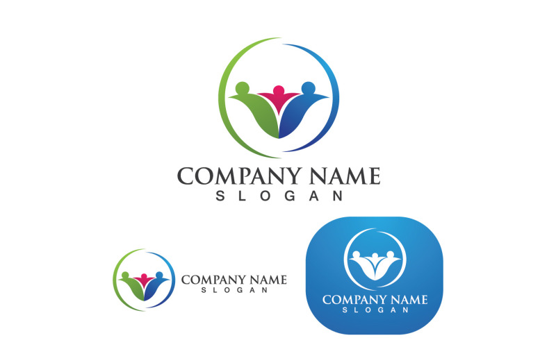 Adozione e famiglia Logo Vector V1
