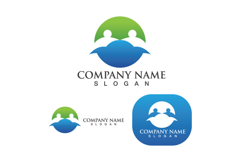 Adozione e famiglia Logo Vector V3