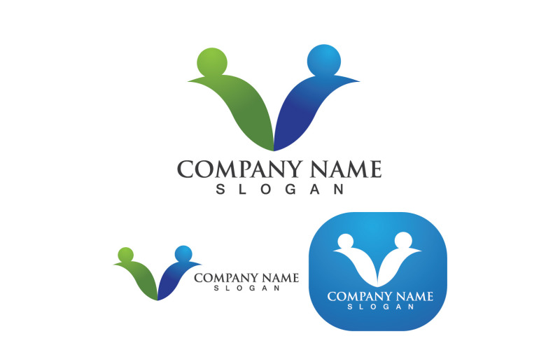 Adozione e famiglia Logo Vector V6