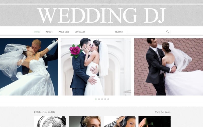 Free Bridegroom Website Template