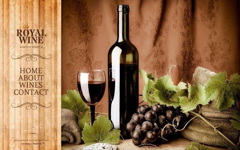Modello di sito Web di cantina gratuito