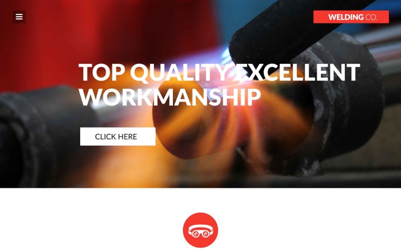 Modello di sito Web di Welding Corp gratuito