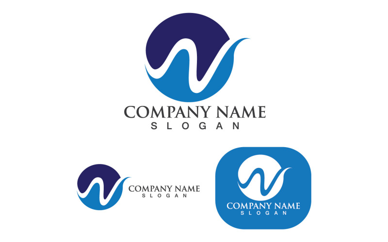 W Logo und Symbol Vektor Logo Business V1