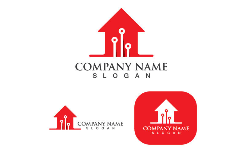 Home Logo En Symbool Gebouw V8