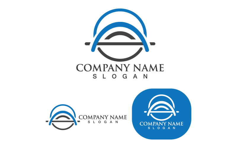 Bridge Logo Mall Vector Design V12