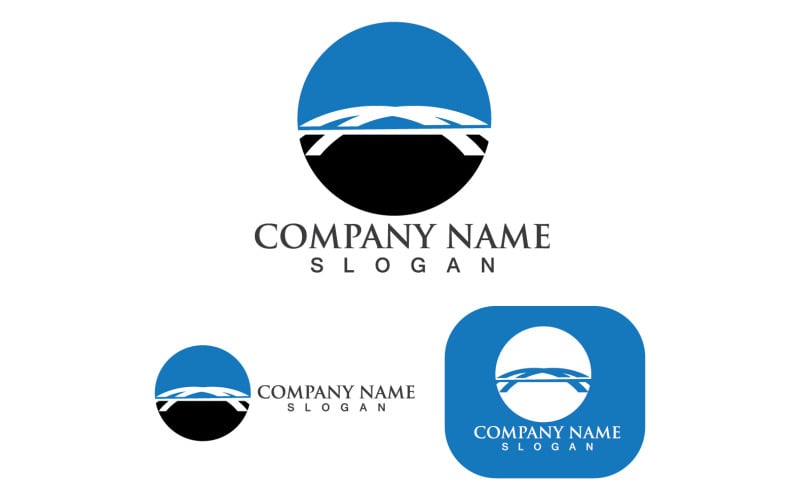 Bridge Logo Template Vector Design V19