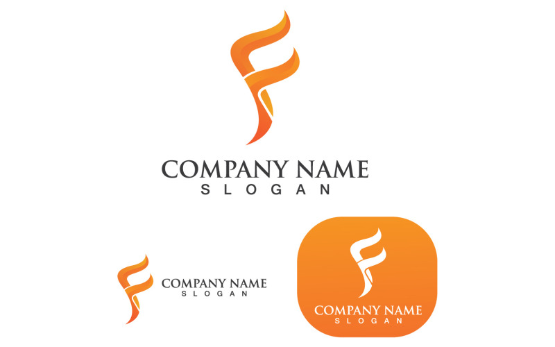 F Logo e simbolo lettera commerciale V7
