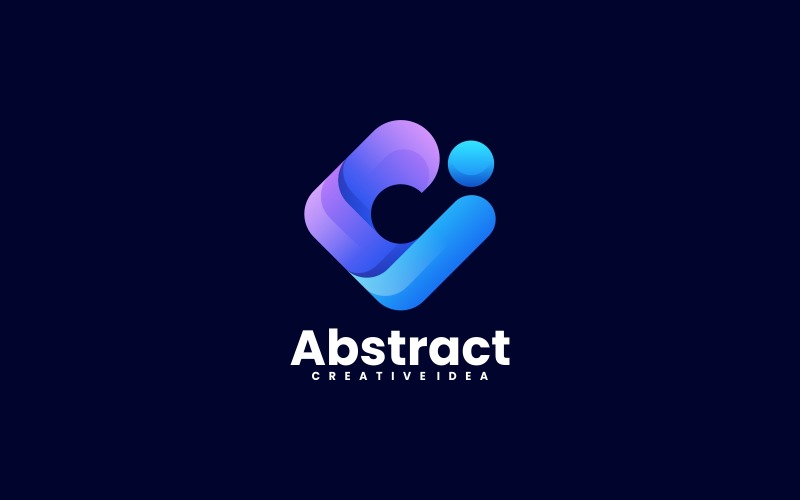 Abstract Square Gradient Logo Design