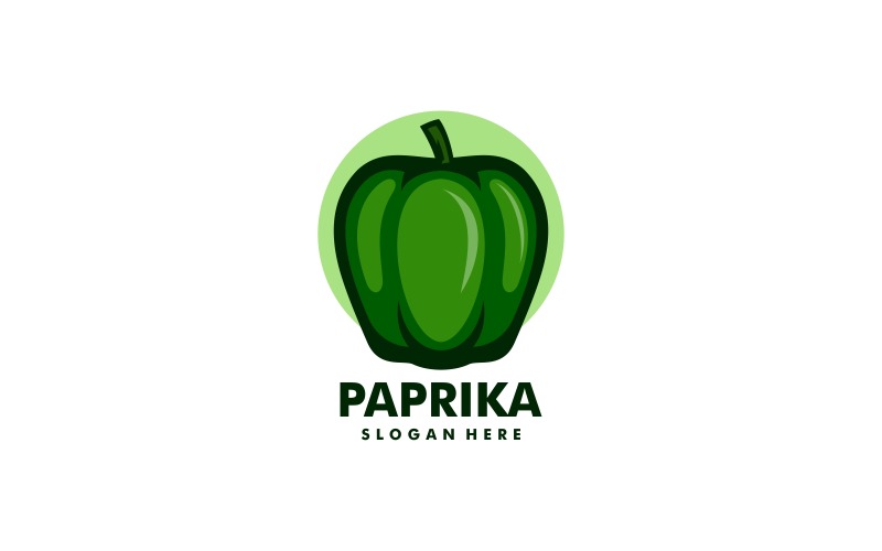 Paprika-einfaches Maskottchen-Logo