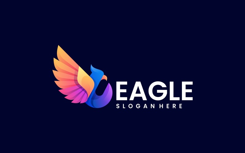 Stile Logo colorato Aquila vettoriale
