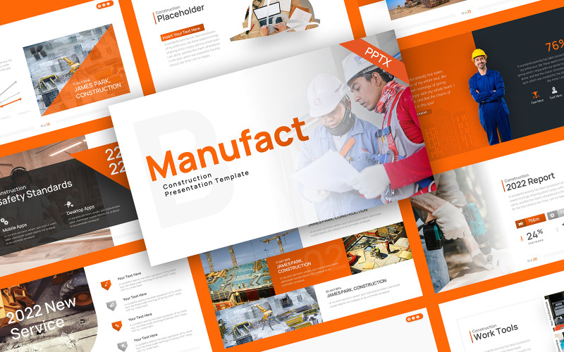 Manufactura Construcción Plantillas de Presentaciones PowerPoint