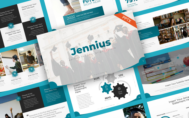 Jennius Education Шаблон PowerPoint