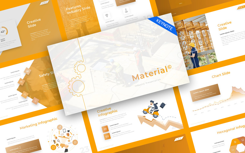 Material Industry Factory Keynote Template