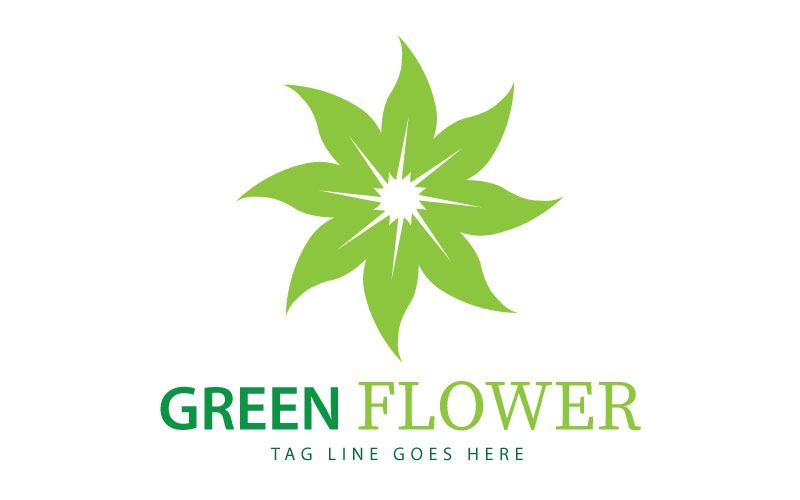 Natural Green Flower Logo Template 249376 TemplateMonster