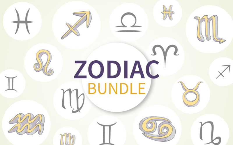 Pakiet ilustracji zodiaku
