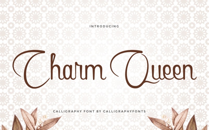 Charm Queen handskrivet teckensnitt