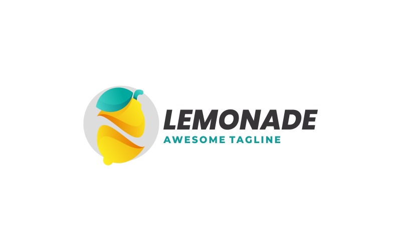 Stile logo sfumato limonata