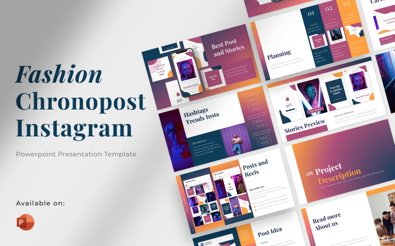 Fashion Chronopost Powerpoint Presentation Template
