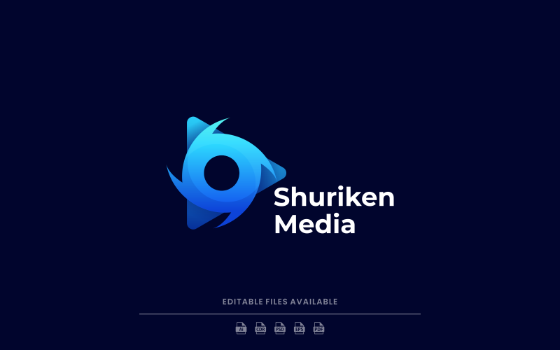 Логотип Shuriken Media Gradient