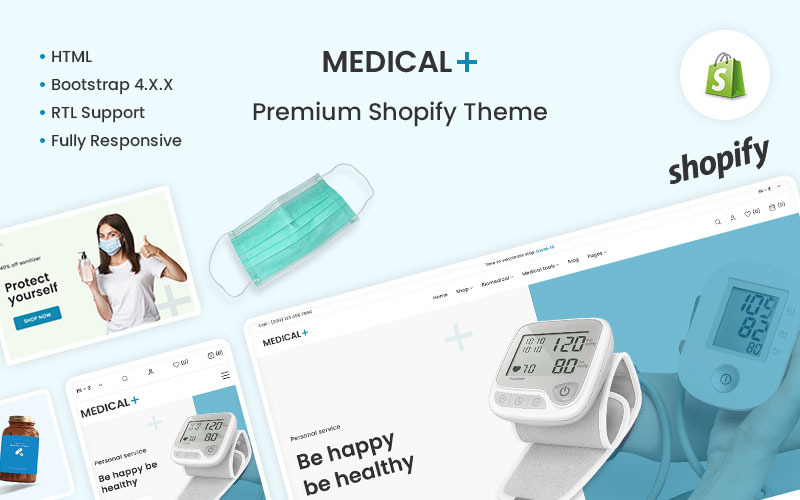 Médico: el tema premium de Shopify para el sector médico y sanitario