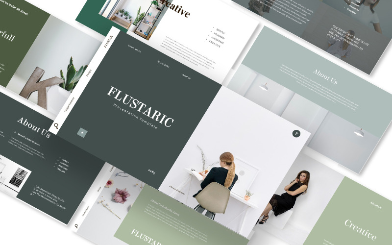 Flustarische PowerPoint-presentatiesjabloon