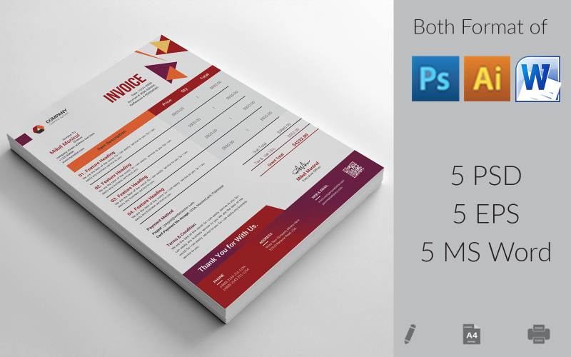Company Invoice Template_V_002