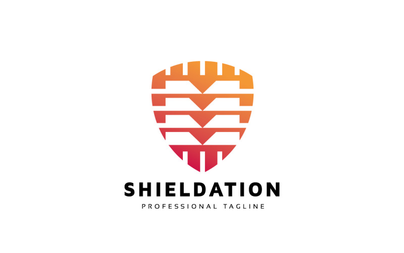 Modelo de Logotipo de Hospedagem de Dados Shield