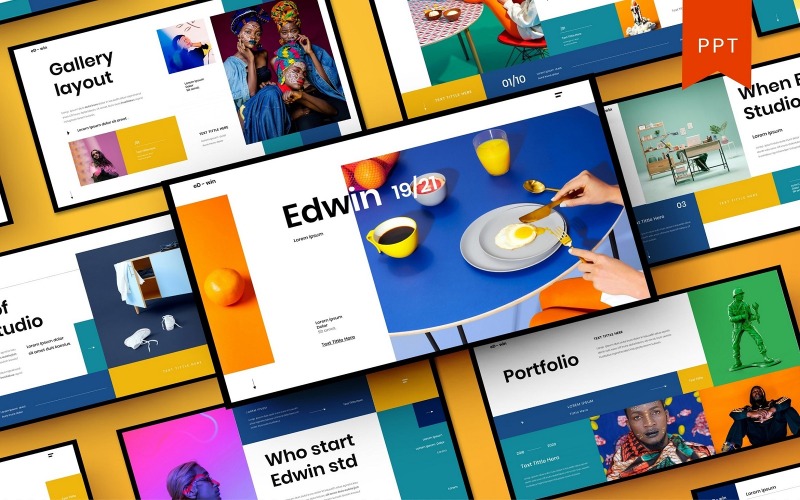 Edwin – PowerPoint-mall för företag