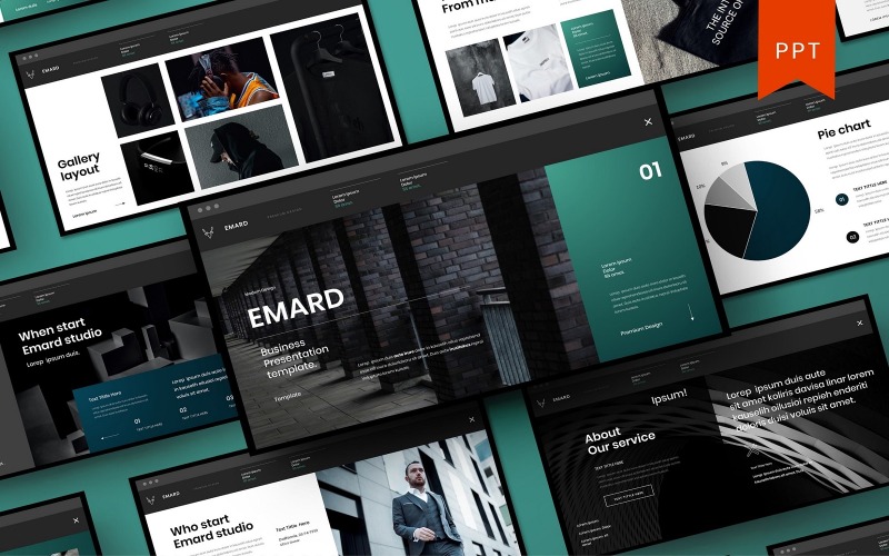 Emard – бізнес шаблон PowerPoint