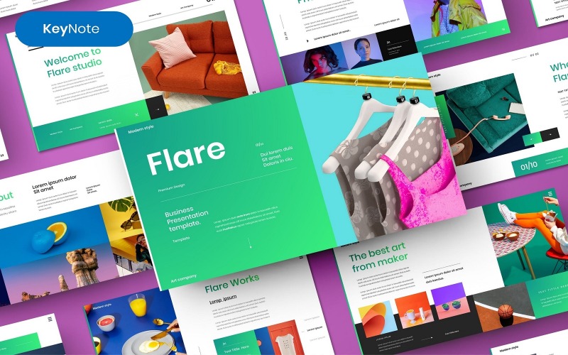 Flare – Modello di nota chiave aziendale