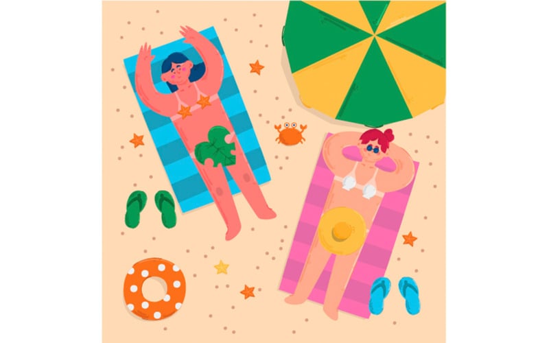Ilustración de fondo de naturismo gratis